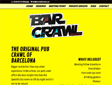 Tablet Screenshot of barcrawlbarcelona.com